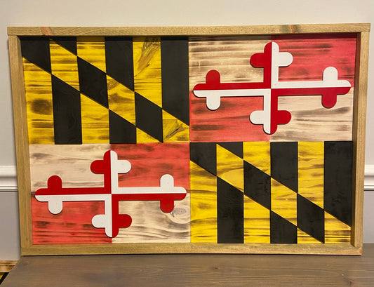 3D Maryland flag